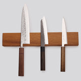 Magnetic wooden (walnut) knife stand