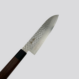 OUL 10A Damascus tsuchime santoku 180mm