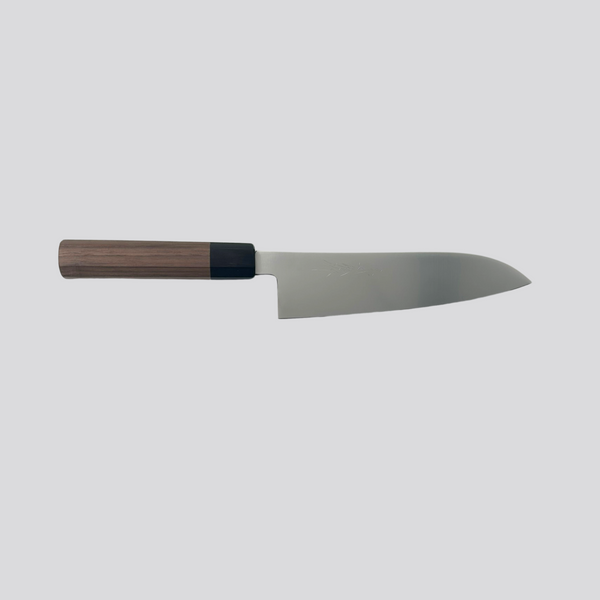 Yoshihiro santoku WGB walnut handle 180mm