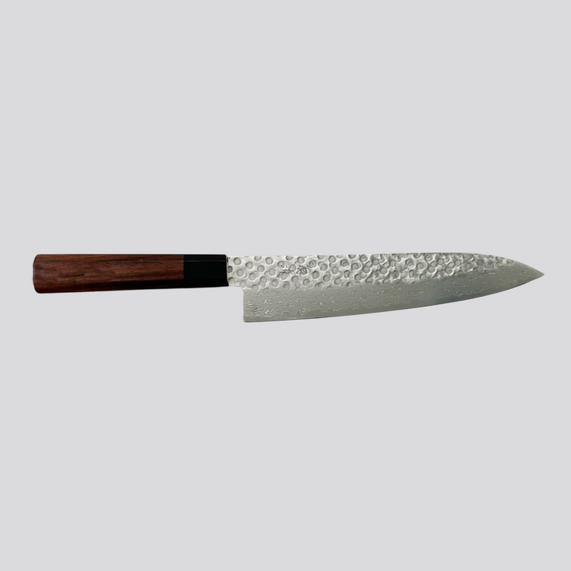 OUL 10A Damascus Tsuchime gyuto 210mm