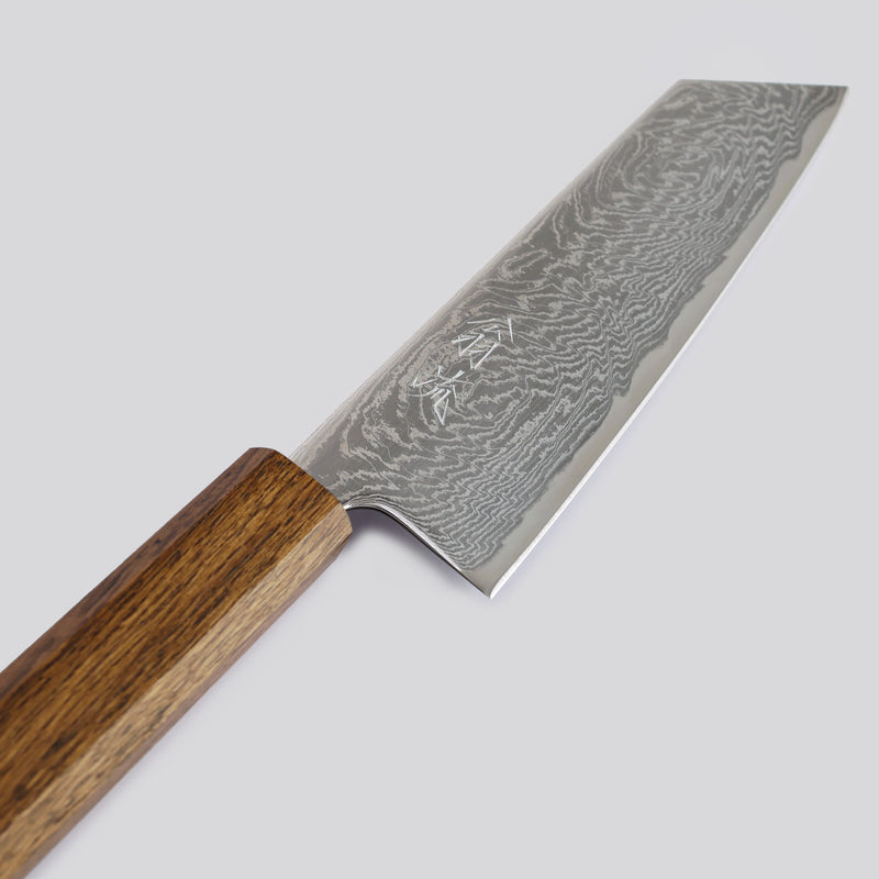 OUL Bunka Damascus uzu (BLACK HANDLE) 170 mm