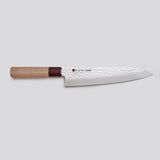 Kasumi Kuro GYUTO (CHEF`S) DAMASCUS 210 mm (nature, red handle)