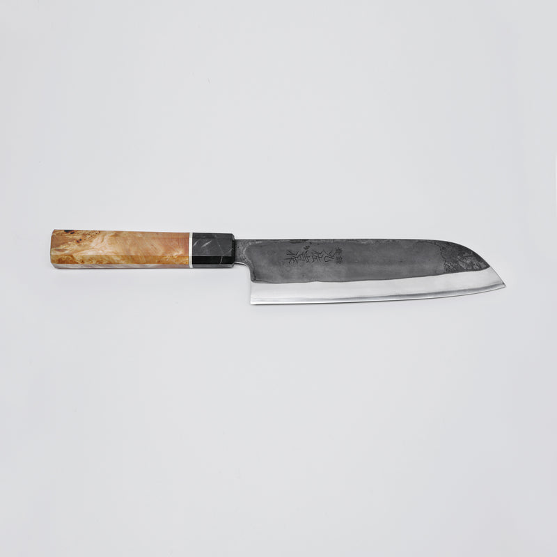 Yoshida Hamono HAP-40 SANTOKU BLACK 180 mm